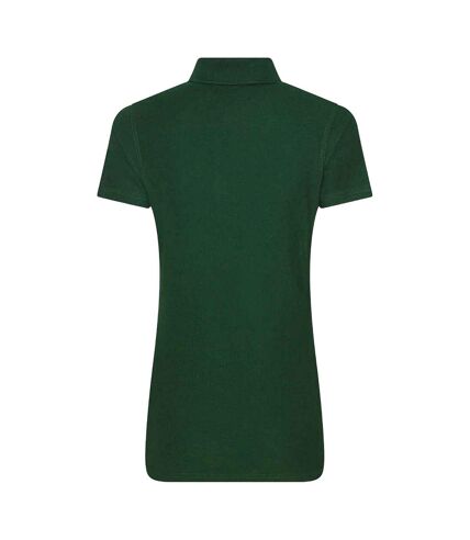 Womens/ladies polo shirt bottle green PRO RTX