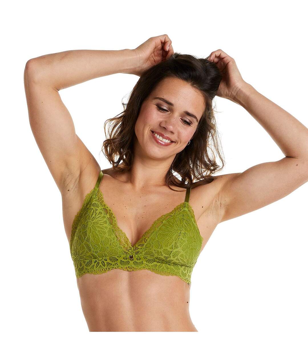 Soutien-gorge souple vert Fougère