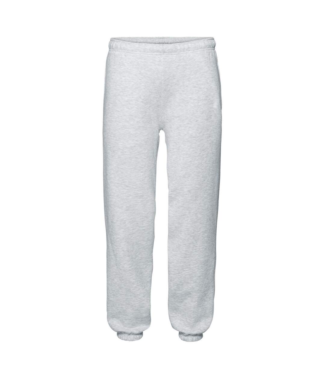 Mens premium heather jogging bottoms heather grey Fruit of the Loom-1