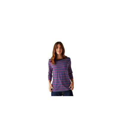 Womens/ladies Baylette Ii Striped T-shirt Navy Regatta