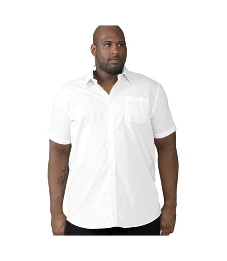 Duke Mens Delmar Kingsize D555 Short Sleeve Classic Regular Shirt (White)