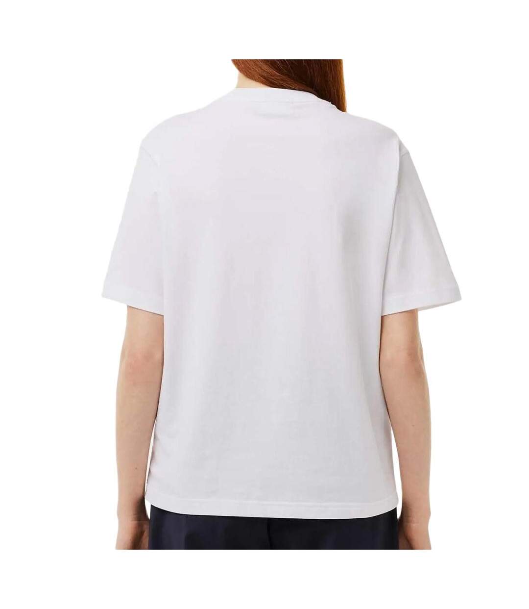 T-shirt blanc femme lacoste relaxed fit - 32-2