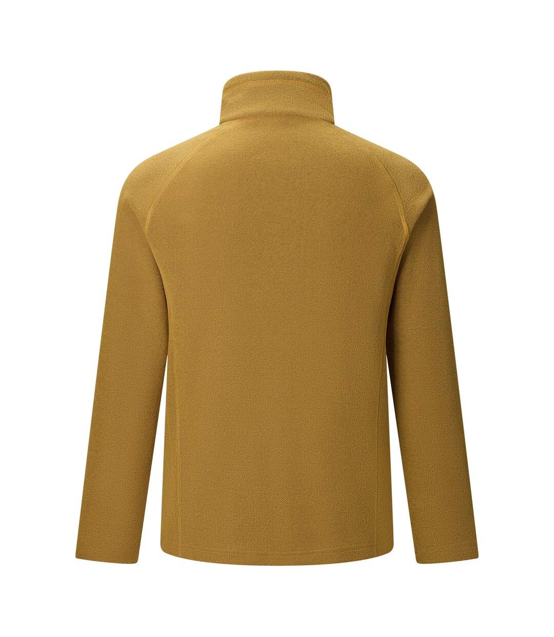 Haut Polaire À Col Montant Zippé Motif/style Alvéolé Kenger Homme Jaune Sombre Regatta-3