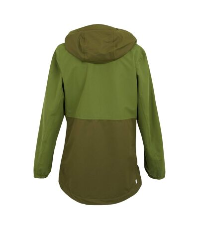 Womens/ladies hamara iv waterproof jacket nephrite green/camo green Regatta