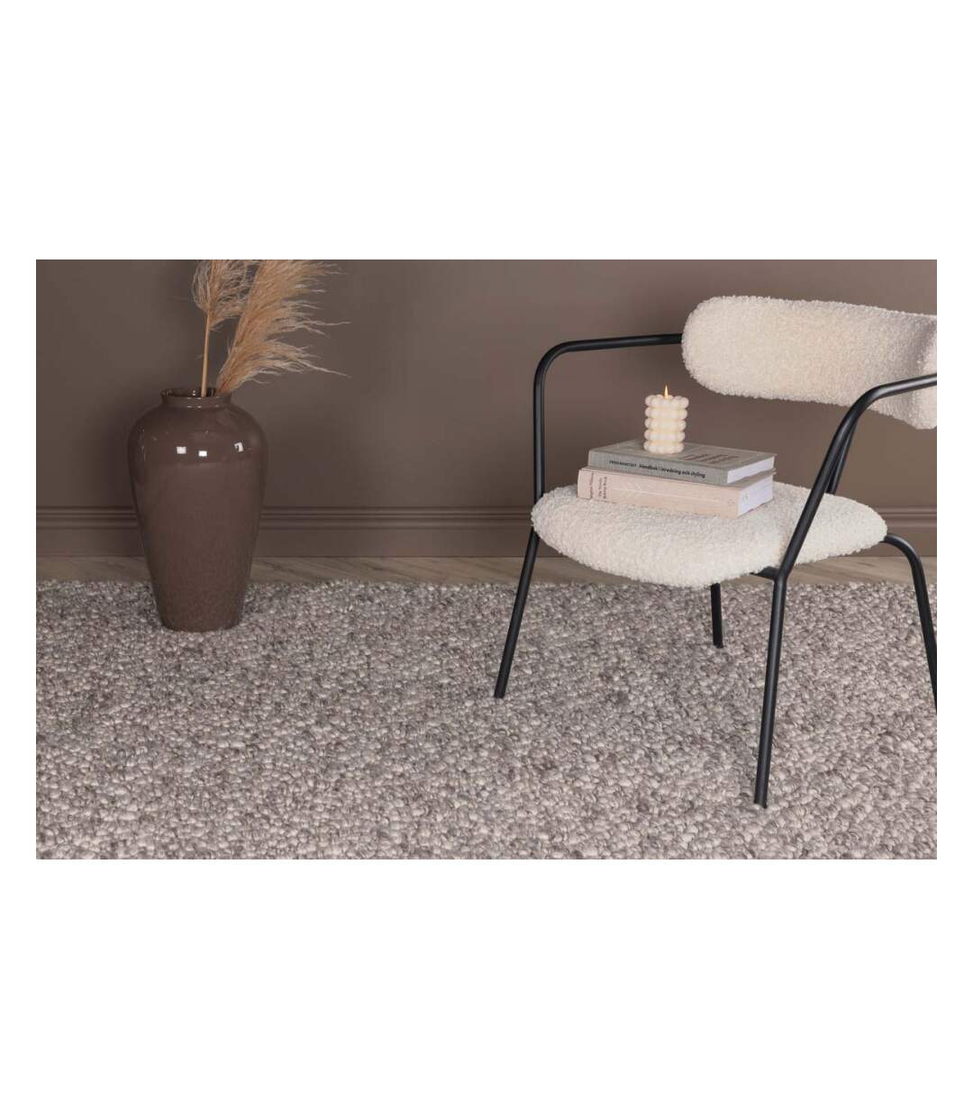 Tapis en viscose et laine gris clair Jajru 350 x 250 cm-2