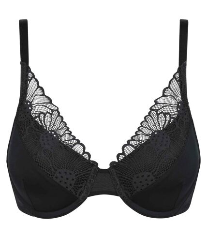 Soutien-gorge corbeille microfibre dentelle Fais-moi une fleur