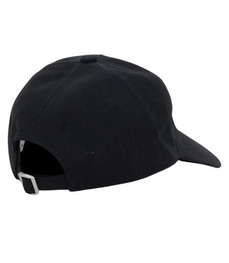 Mens Cotton Baseball Cap Black Maison Kitsuné