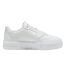 Womens/ladies Cali Leather Platform Court Trainers White Lilac Puma-4