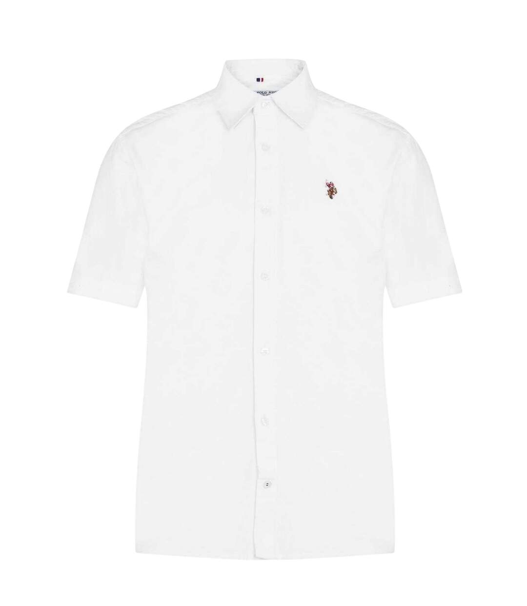 Mens Oxford Short-sleeved Shirt Bright White US Polo Assn-2