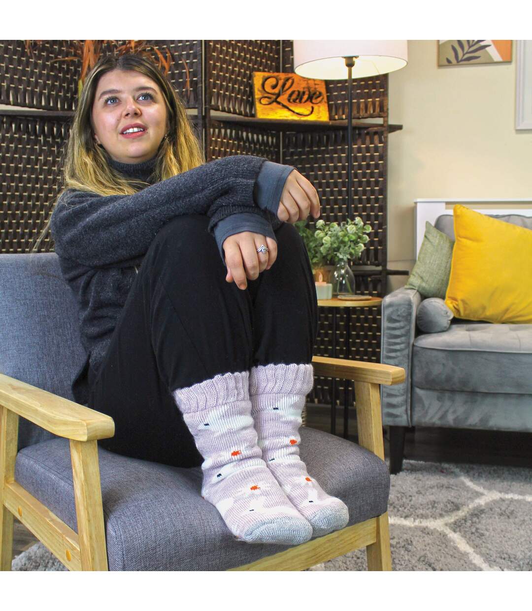 Sock Snob - 4 paires de chaussettes épaisses et chaudes pour femme pour l'hiver-4