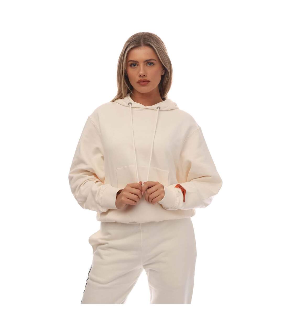 Womens/ladies ex ray recycled cotton hoodie white Heron Preston-1