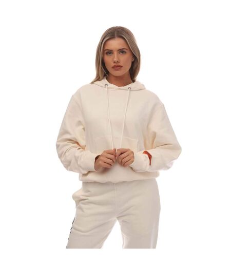Womens/ladies ex ray recycled cotton hoodie white Heron Preston