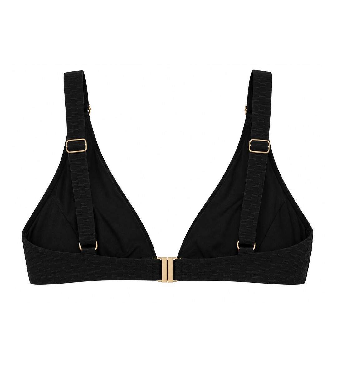Haut de maillot de bain triangle noir femme grain de sable diana-2