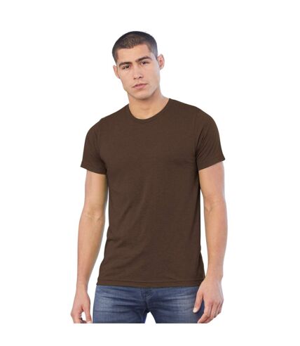 Canvas Triblend Crew Neck T-Shirt / Mens Short Sleeve T-Shirt (Maroon Triblend)