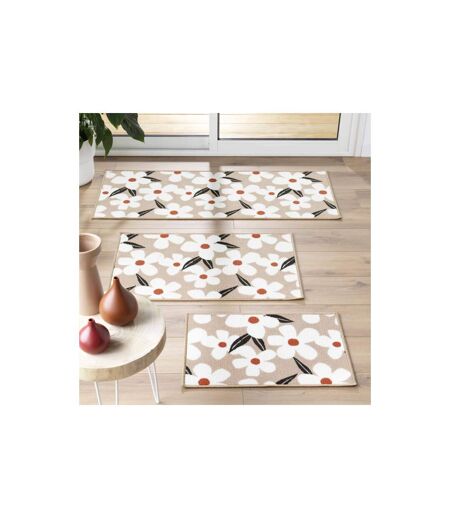 Tapis Déco Imprimé Darcy 50x120cm Naturel