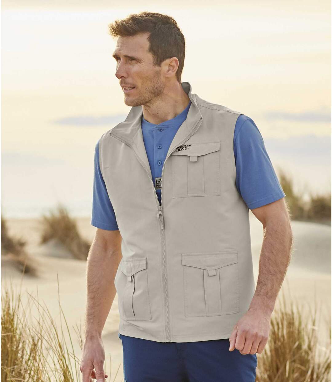 Sada 3 triček Expedition Desert s knoflíčkovým zapínáním u krku-3