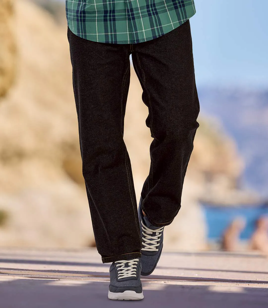 Le Jean Regular Stretch Noir-7