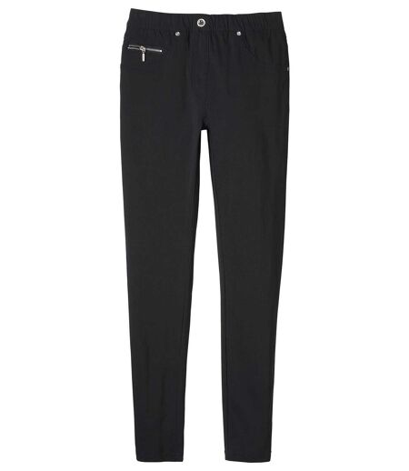 Women’s Black Ultra-Comfortable Stretch Trousers