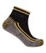Pack Of 6  Mens Contrast Panel Bamboo Diabetic Socks  Black Multicoloured Soxy-3