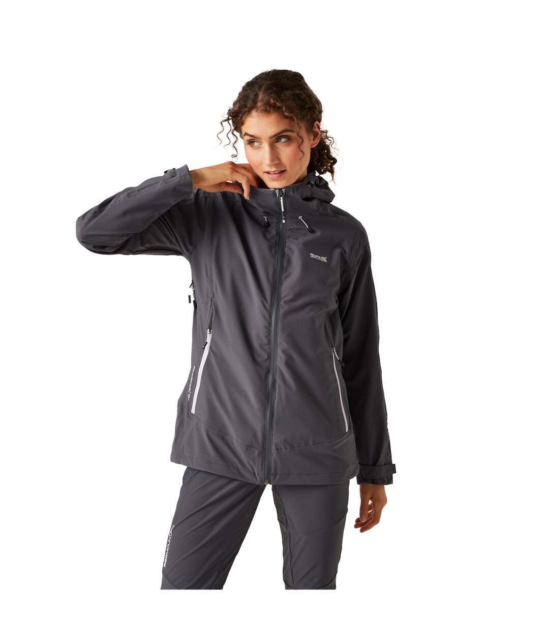 Veste imperméable okara femme gris phoque Regatta-4