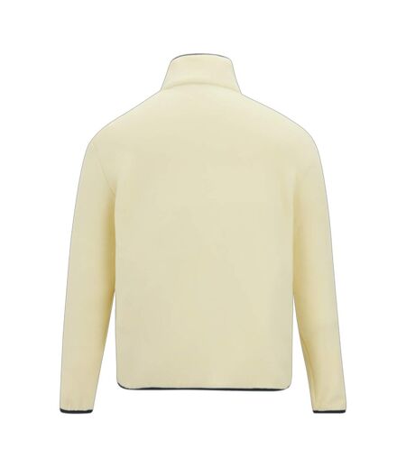 Mens Frankie Half Zip Fleece Top White Stone Navy Regatta