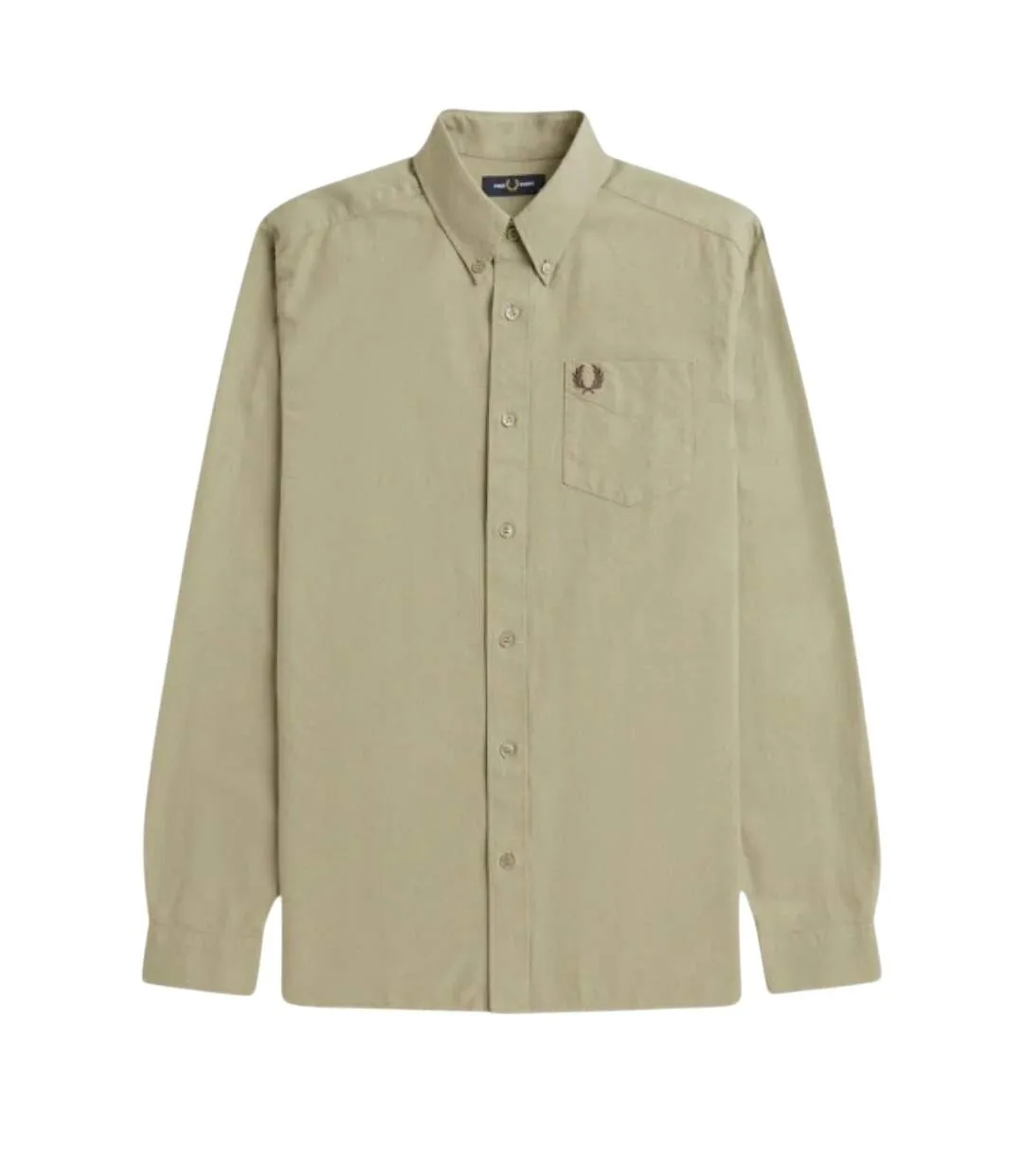 Chemise Manches Longues Homme Gris Fred Perry-2