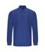 Mens long-sleeved polo shirt royal blue PRORTX