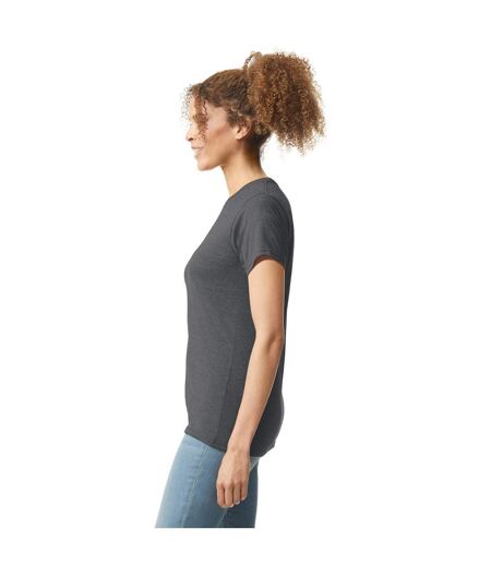 Gildan Womens/Ladies Softstyle Plain Ringspun Cotton Fitted T-Shirt (Charcoal) - UTPC5864
