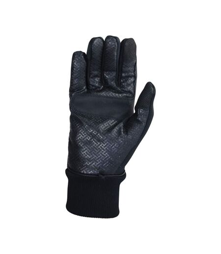 Hy Unisex Adult Thinsulate Leather Bound Riding Gloves (Black)