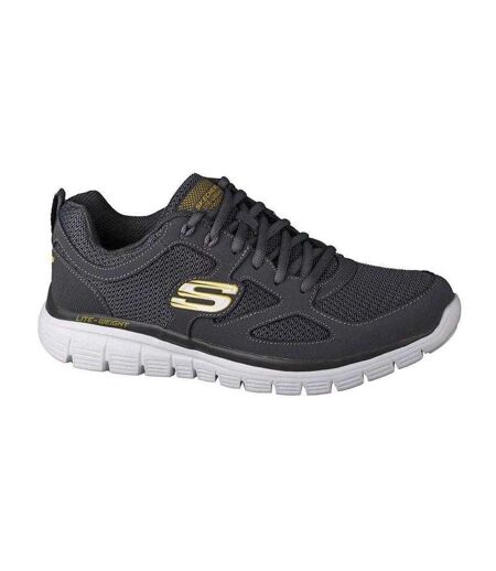 Baskets Burns Agoura Homme Gris Charbon Gris Argent Skechers