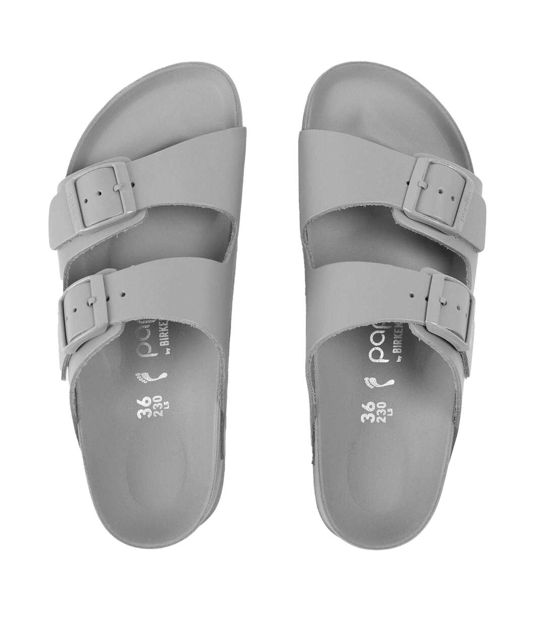Womens/ladies Arizona Flx Lena Platform Sandals Frost Gray Birkenstock-3
