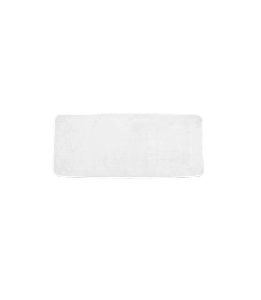 Tapis de Bain Microfibre Vitamine 50x120cm Blanc-1