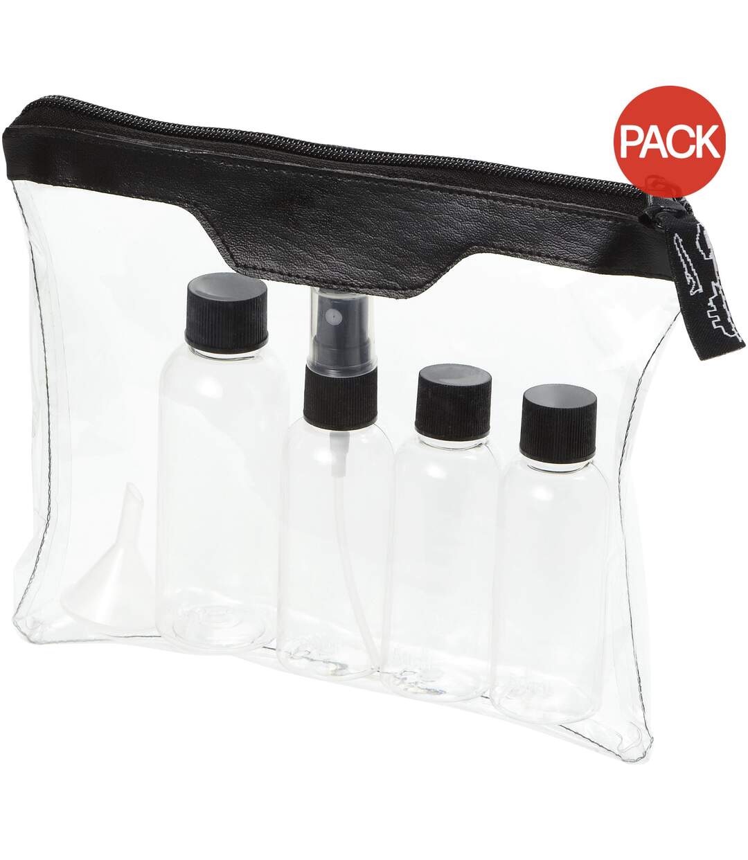 Trousse de voyage 20 x 16 x 3,4 cm transparent/noir Bullet-1