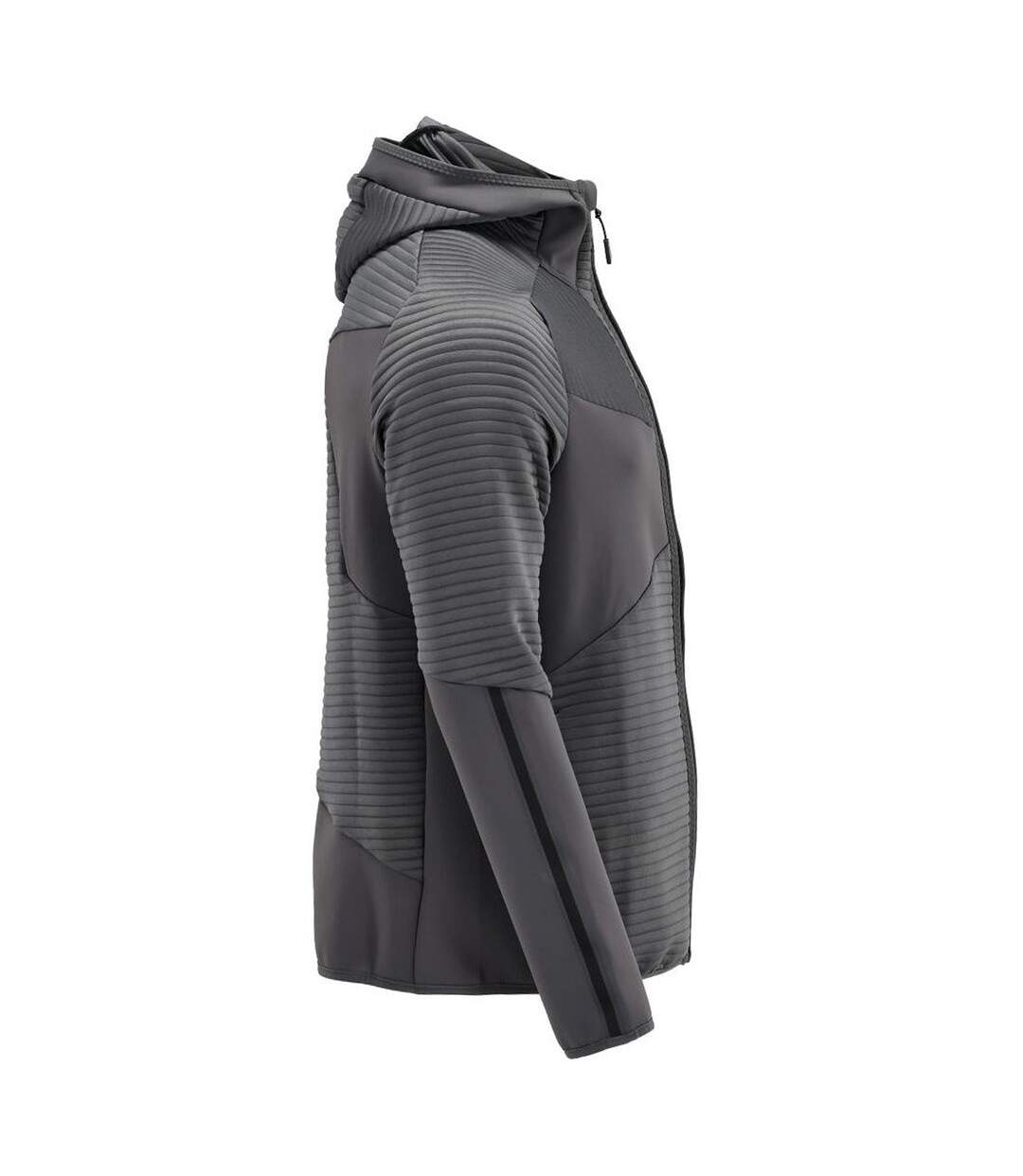 Mens Customised Hooded Fleece Jacket Stone Grey Mascot-3