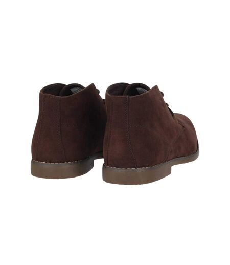 Mens Gresham Suede Desert Boots Brown Lee Cooper