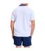 Mens Vergo Polo Shirt White Navy Ellesse-3