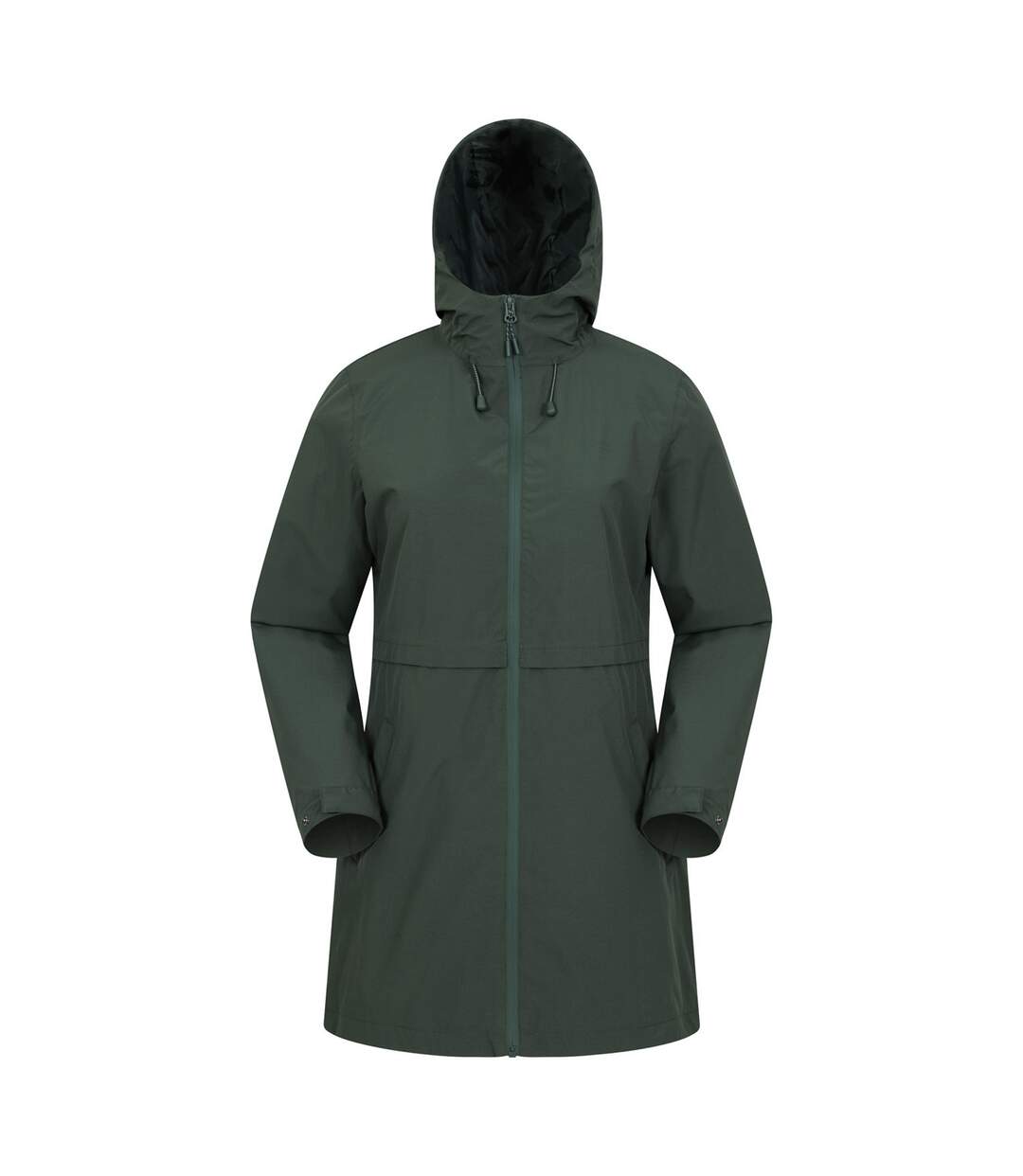 Womens/ladies Hilltop Ii Waterproof Jacket Dark Khaki Mountain Warehouse-2