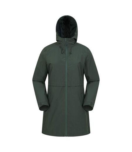Womens/ladies Hilltop Ii Waterproof Jacket Dark Khaki Mountain Warehouse