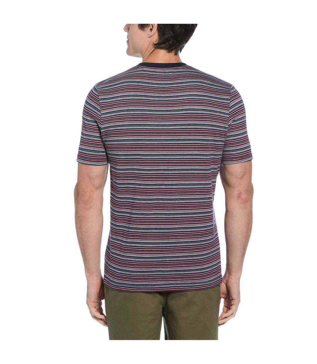 T-shirt Motif/style À Rayures Homme Bleu Saphir Foncé Original Penguin-3