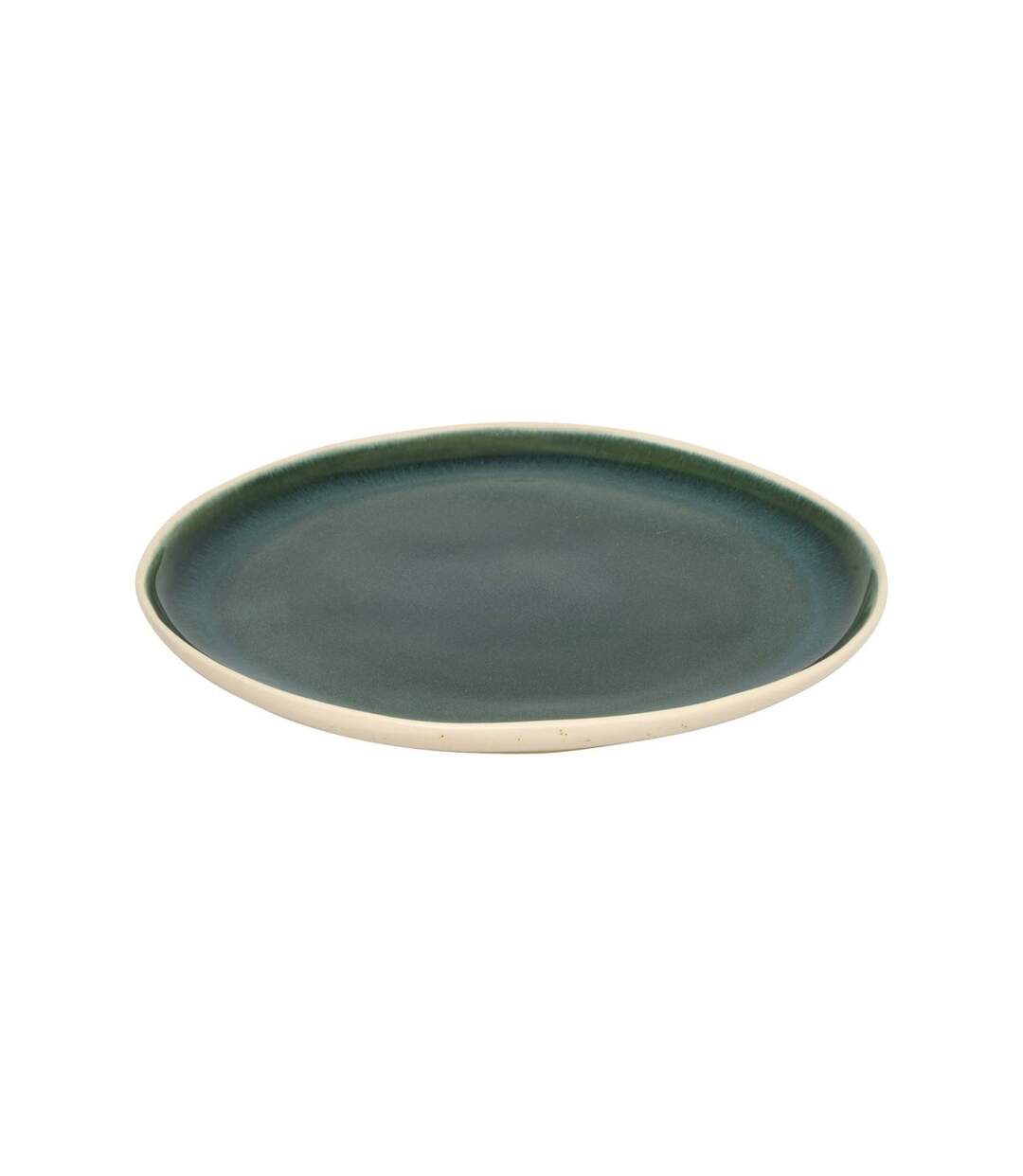 Lot de 6 Assiettes Plates en Faïence Wonja 27cm Vert-2
