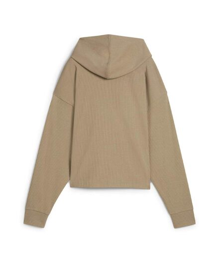 Sweat beige femme puma elevated 682503