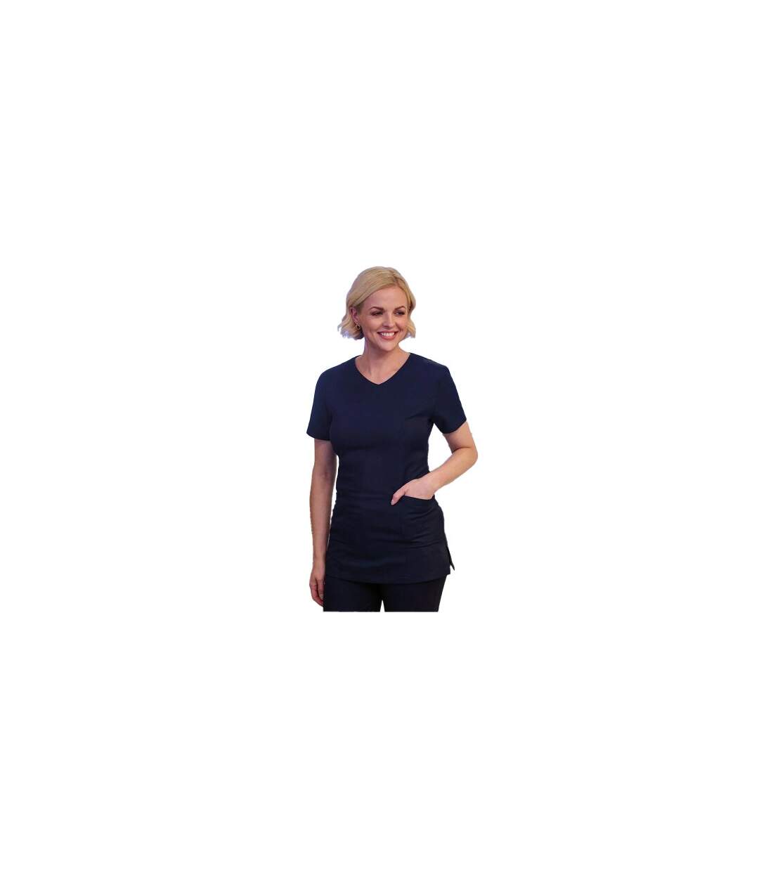Womens/ladies Lockhart Tunic Navy Brook Taverner-1