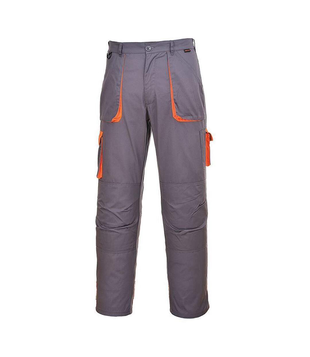 Mens Contrast Workwear Trousers Tx11 / Pants Black Portwest-3