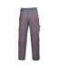Mens Contrast Workwear Trousers Tx11 / Pants Black Portwest-3