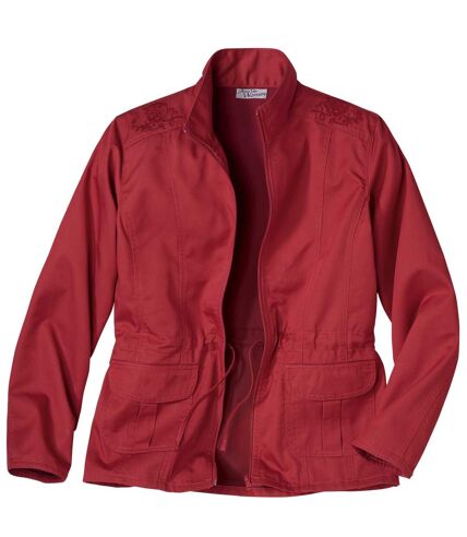 Women's Red Safari Jacket