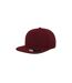 Casquette visière plate mixte bordeaux Atlantis