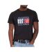 T-shirt noir homme tommy hilfiger flag dm0dm21977-1