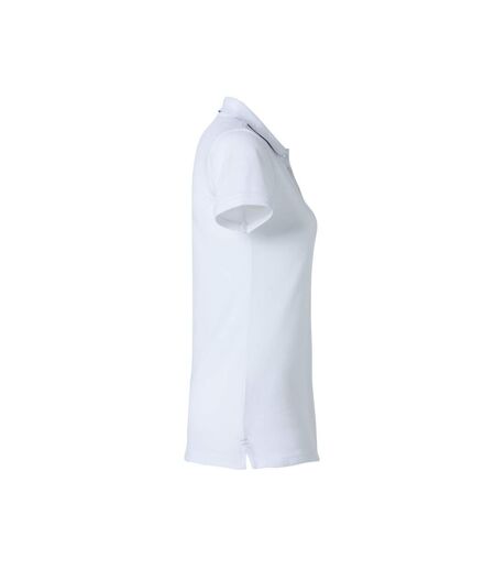 Polo Heavy Premium Femme Blanc Clique