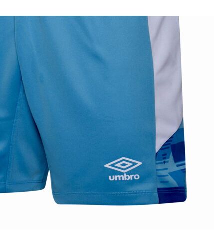 Umbro Mens Vier Shorts (Sky Blue/White)