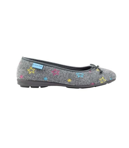 Ballerines berry femme gris Lunar